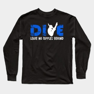 Vintage Dive Distressed Diving Springboard Diver Gift T-Shirt Long Sleeve T-Shirt